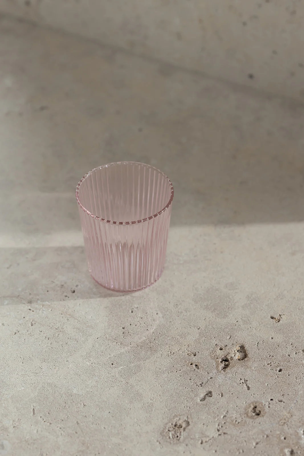 Paveau - Ribbed glasses Pink - set van 2