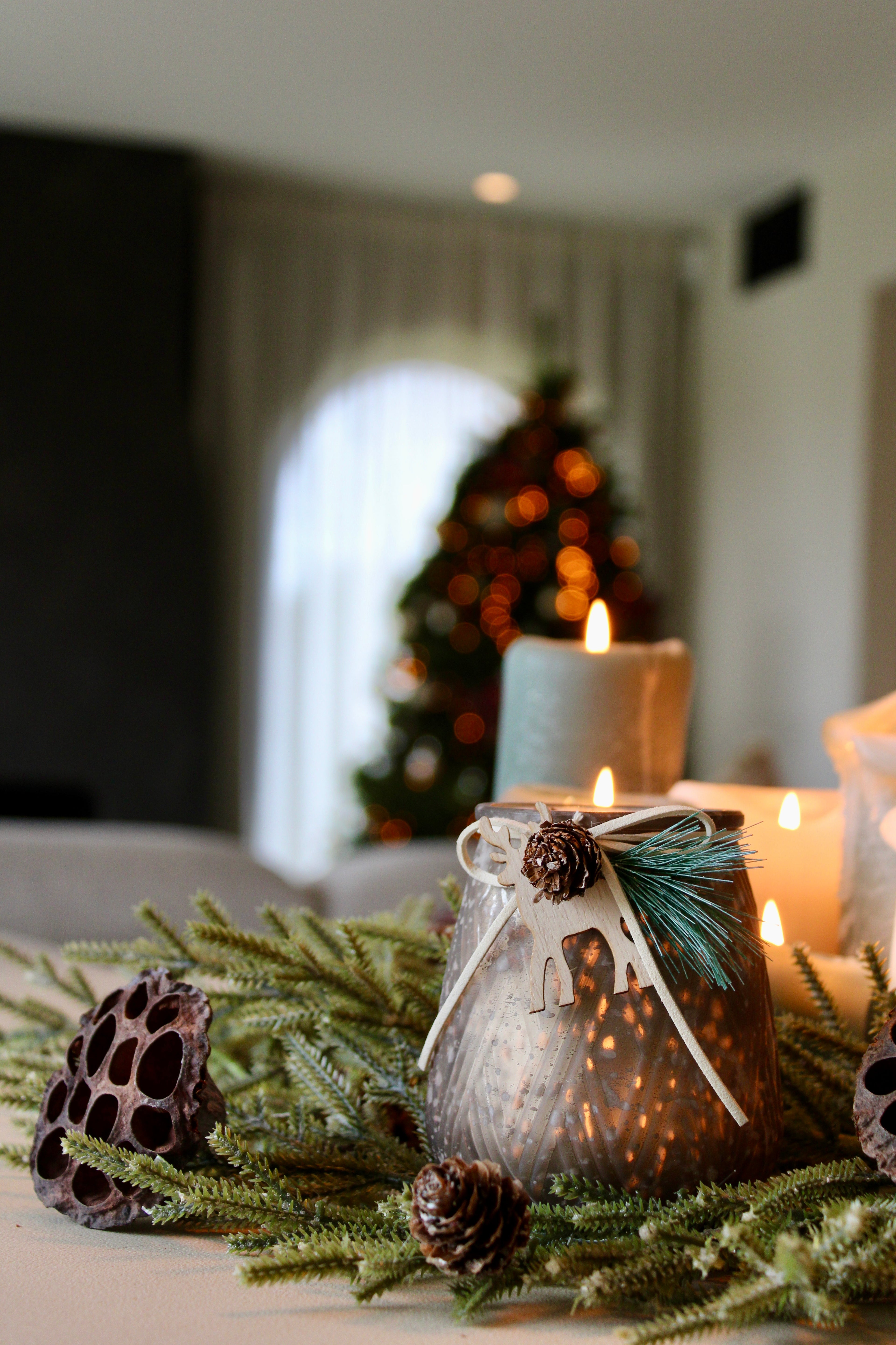 Kerst theelichthouder