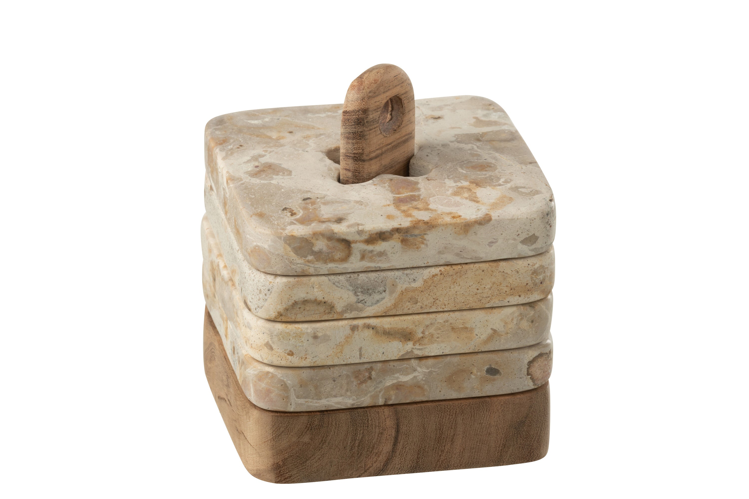 Marmeren onderzetters - set van 4