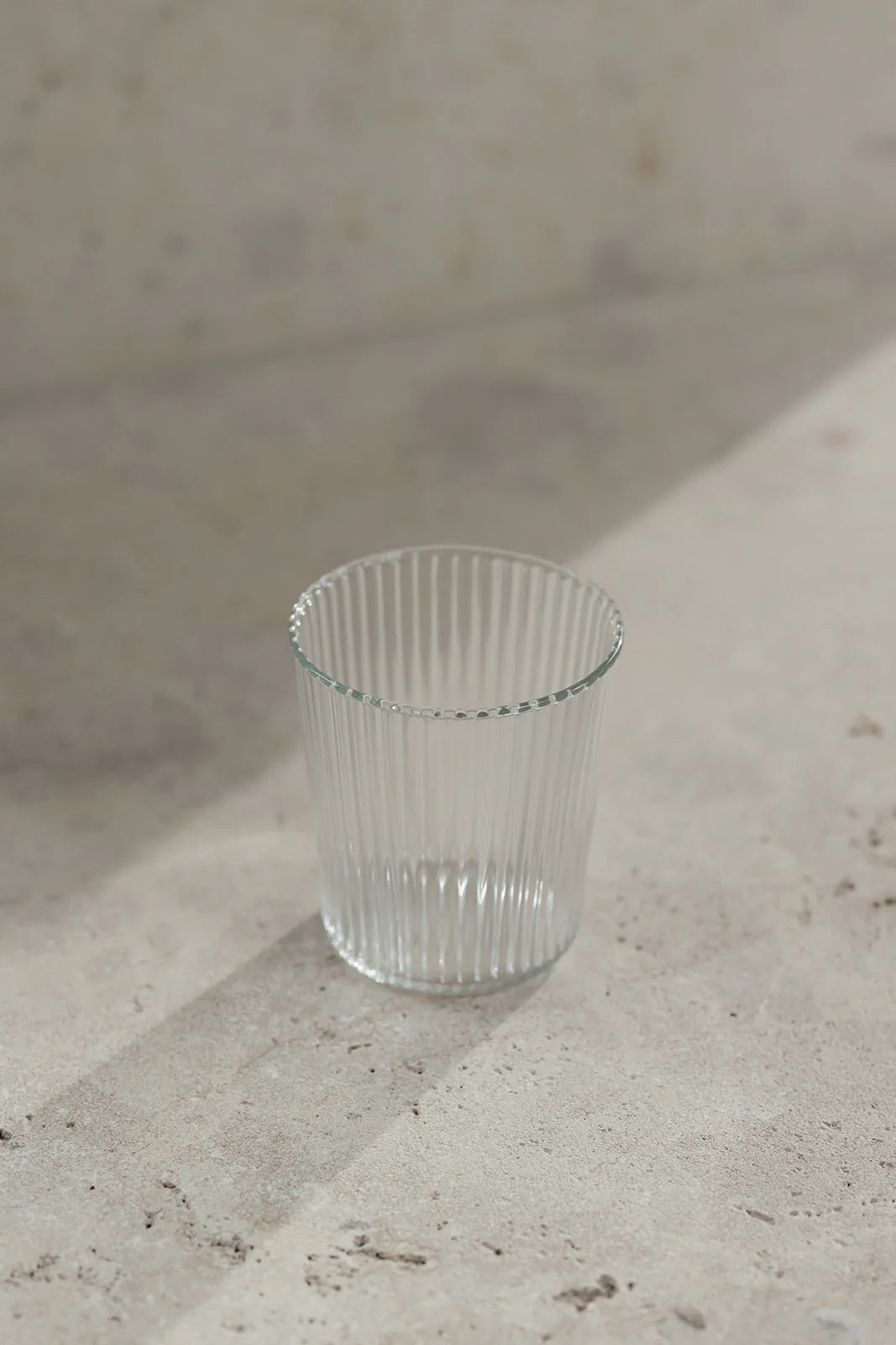 Paveau - Ribbed glasses White Heaven - set van 2
