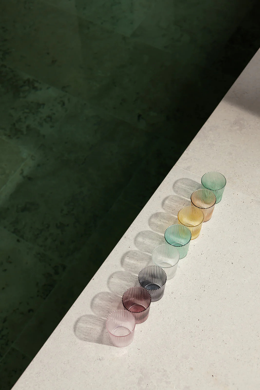 Paveau - Ribbed glasses Broome - set van 2