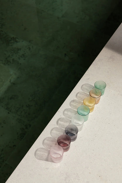Paveau - Ribbed glasses Broome - set van 2