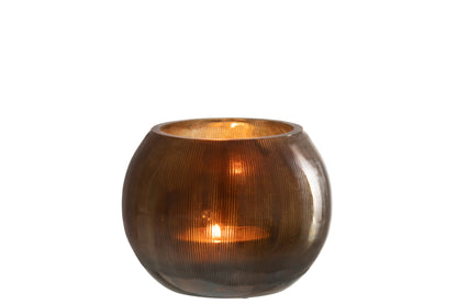 Kaarsenhouder met lijnen