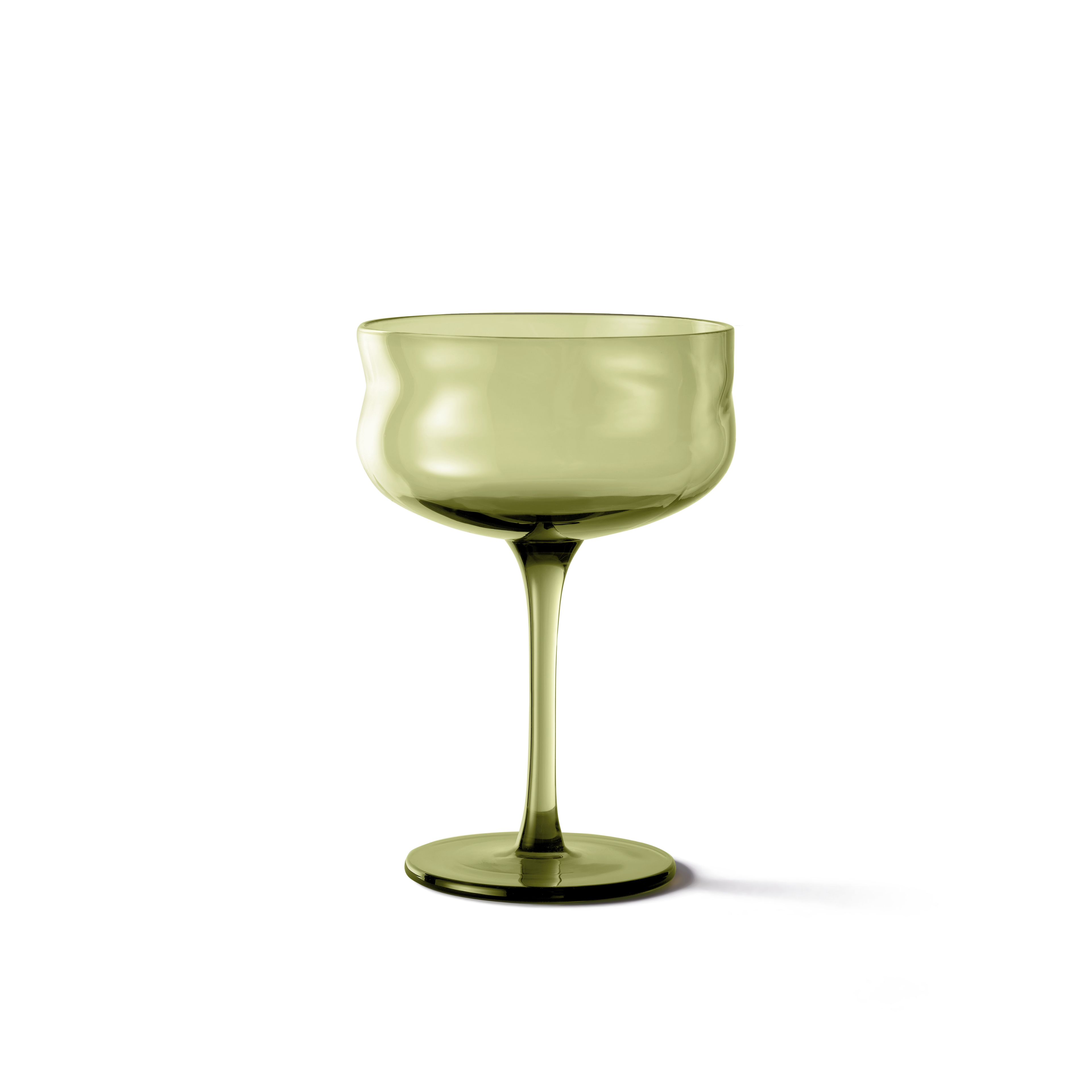 Swirl coupe glasses - Moss (set v. 2)