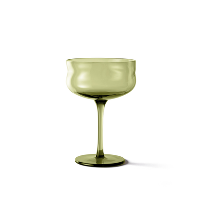 Swirl coupe glasses - Moss (set v. 2)
