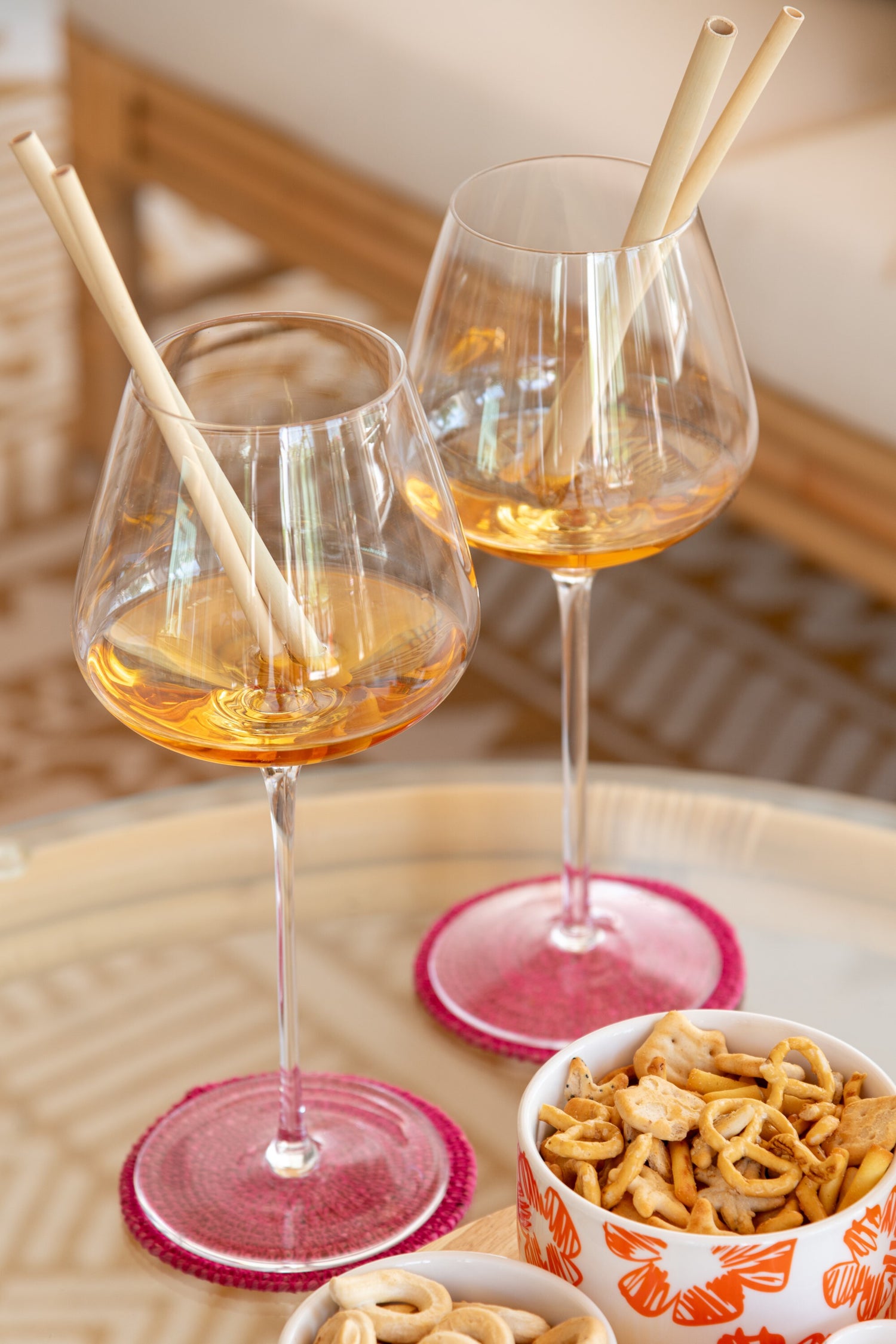 Breed wijnglas - kristalglas