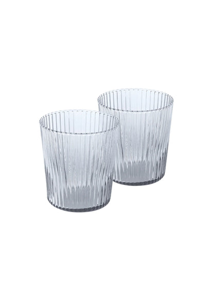 Paveau - Ribbed glasses Twilight - set van 2